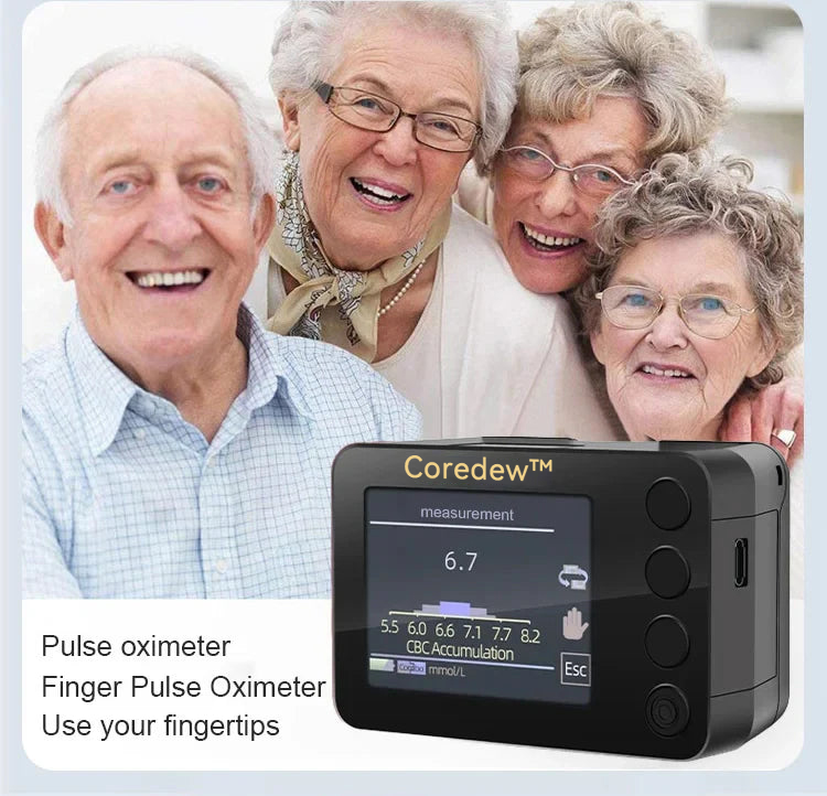 Coredew™ Advanced Non-Invasive Glucose Monitor-99.9% Accuracy + Exclusive Gift ✅TGA Approved